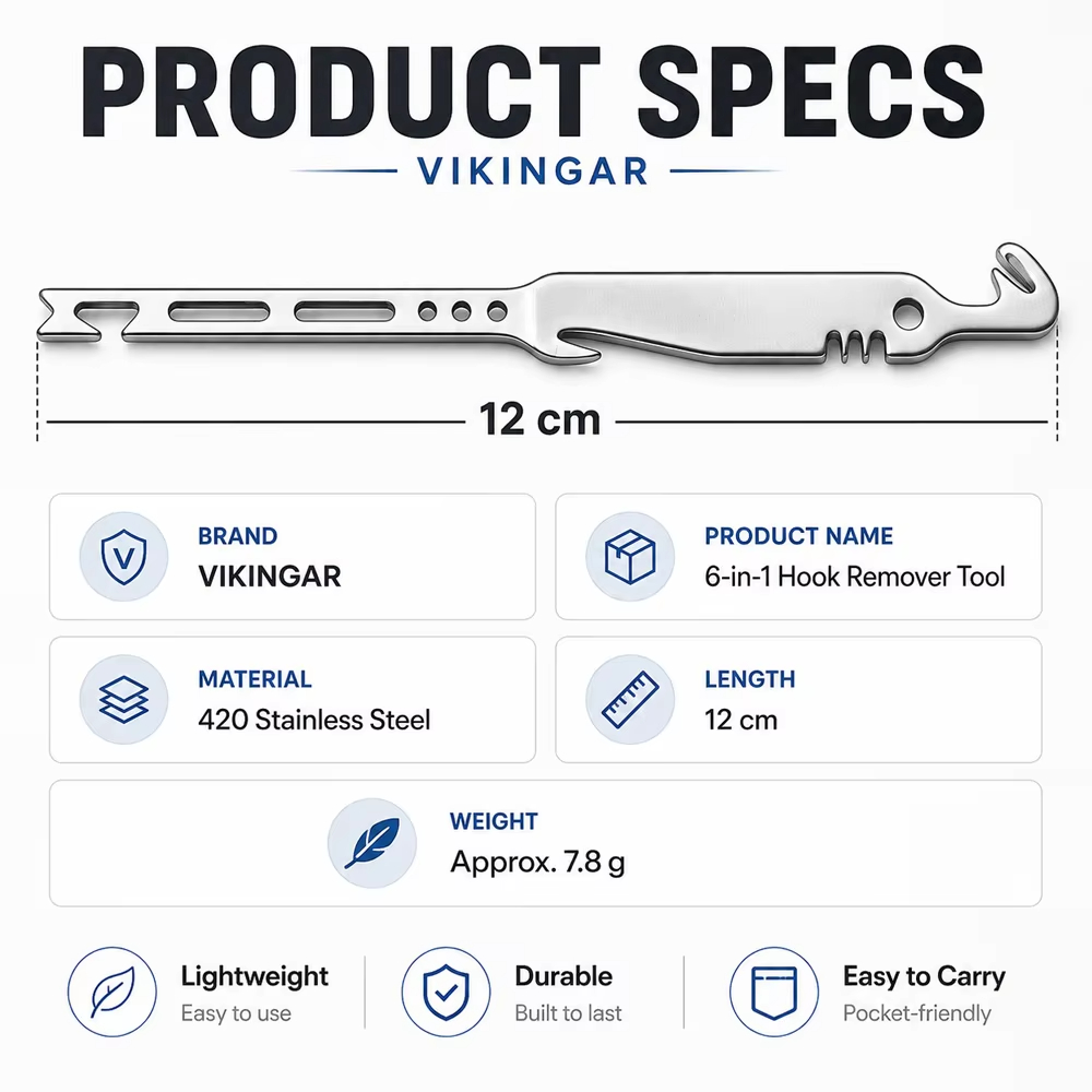 QAJTAO 4 parçalı 6'sı 1 arada  - Fishing Hook Stainless Steel incelemesi ve fiyatı
